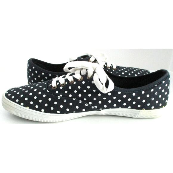 City Sneaks Women's Blue Polka Dot Sneaker Shoes Size 9.5M - Picture 9 of 10